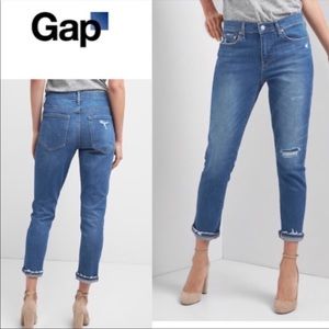 Gap best girlfriend distressed jeans